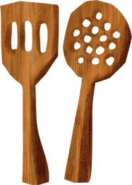 Cutout Textured Eco-Friendly Spatula and Skimmer 