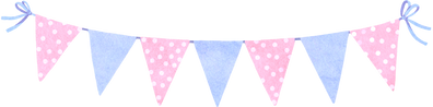 Watercolor Birthday Bunting Flags